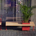 Gewerbefabrik Sitzbank Illingen Outdoor Bank Parkbank Holz Rot RAL 3001 Park