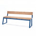 Gewerbefabrik Sitzbank Kirburg Outdoor Bank Parkbank Holz Blau RAL 5005