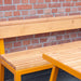 Gewerbefabrik Sitzbank Kirburg Outdoor Bank Parkbank Holz Gelb RAL 1028 Park
