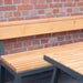 Gewerbefabrik Sitzbank Kirburg Outdoor Bank Parkbank Holz Grau RAL 7011 Park