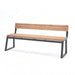 Gewerbefabrik Sitzbank Kirburg Outdoor Bank Parkbank Holz Grau RAL 7011