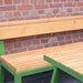 Gewerbefabrik Sitzbank Kirburg Outdoor Bank Parkbank Holz Grün RAL 6018 Park