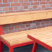Gewerbefabrik Sitzbank Kirburg Outdoor Bank Parkbank Holz Rot RAL 3001 Park