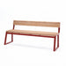 Gewerbefabrik Sitzbank Kirburg Outdoor Bank Parkbank Holz Rot RAL 3001