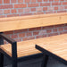 Gewerbefabrik Sitzbank Kirburg Outdoor Bank Parkbank Holz Schwarz RAL 9017 Park