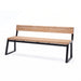 Gewerbefabrik Sitzbank Kirburg Outdoor Bank Parkbank Holz Schwarz RAL 9017
