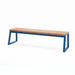 Gewerbefabrik Sitzbank Kirkel Outdoor Bank Parkbank Holz Blau RAL 5005