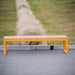 Gewerbefabrik Sitzbank Kirkel Outdoor Bank Parkbank Holz Gelb RAL 1028 Park