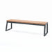 Gewerbefabrik Sitzbank Kirkel Outdoor Bank Parkbank Holz Grau RAL 7011