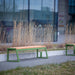 Gewerbefabrik Sitzbank Kirkel Outdoor Bank Parkbank Holz Grün RAL 6018 Stadt