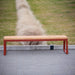 Gewerbefabrik Sitzbank Kirkel Outdoor Bank Parkbank Holz Rot RAL 3001 Park