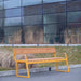 Gewerbefabrik Sitzbank Kirtorf Outdoor Bank Parkbank Holz Gelb RAL 1028 Stadt