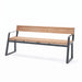 Gewerbefabrik Sitzbank Kirtorf Outdoor Bank Parkbank Holz Grau RAL 7011