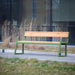 Gewerbefabrik Sitzbank Kirtorf Outdoor Bank Parkbank Holz Grün RAL 6018 Park