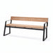 Gewerbefabrik Sitzbank Kirtorf Outdoor Bank Parkbank Holz Schwarz RAL 9017