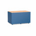 Gewerbefabrik Sitzbank Langenau Outdoor Bank Parkbank Holz Blau RAL 5005