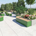 Gewerbefabrik Sitzbank Langenau Outdoor Bank Parkbank Holz Grün RAL 6018 Park