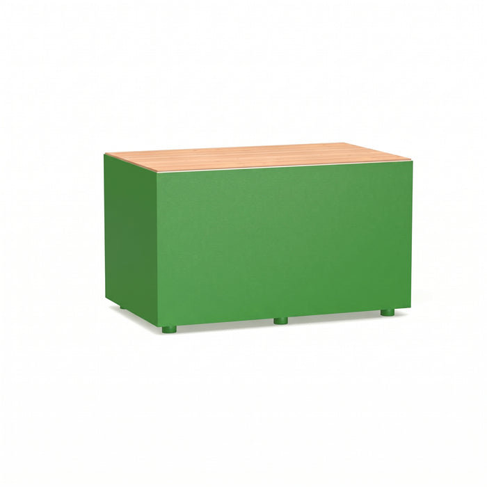 Gewerbefabrik Sitzbank Langenau Outdoor Bank Parkbank Holz Grün RAL 6018