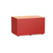 Gewerbefabrik Sitzbank Langenau Outdoor Bank Parkbank Holz Rot RAL 3001