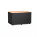 Gewerbefabrik Sitzbank Langenau Outdoor Bank Parkbank Holz Schwarz RAL 9017