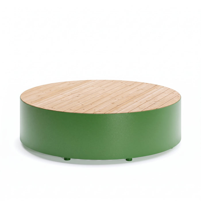 Gewerbefabrik Sitzbank Langenburg Outdoor Bank Parkbank Holz Grün RAL 6018