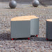 Gewerbefabrik Sitzbank Langenzenn Outdoor Bank Parkbank Holz Grau RAL 7011 Park