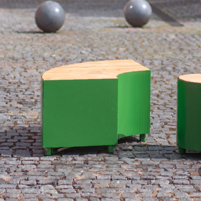 Gewerbefabrik Sitzbank Langenzenn Outdoor Bank Parkbank Holz Grün RAL 6018 Park