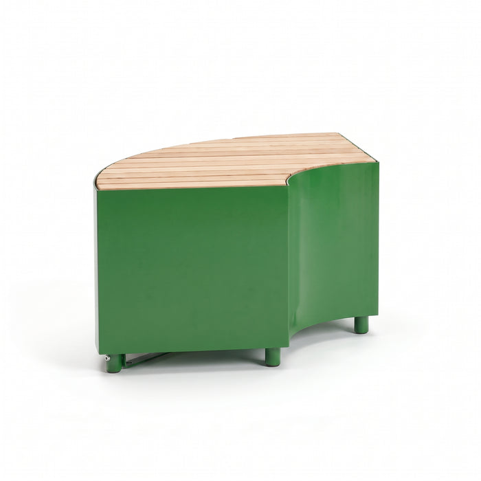 Gewerbefabrik Sitzbank Langenzenn Outdoor Bank Parkbank Holz Grün RAL 6018
