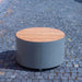 Gewerbefabrik Sitzbank Langeoog Outdoor Bank Parkbank Holz Grau RAL 7011 Park