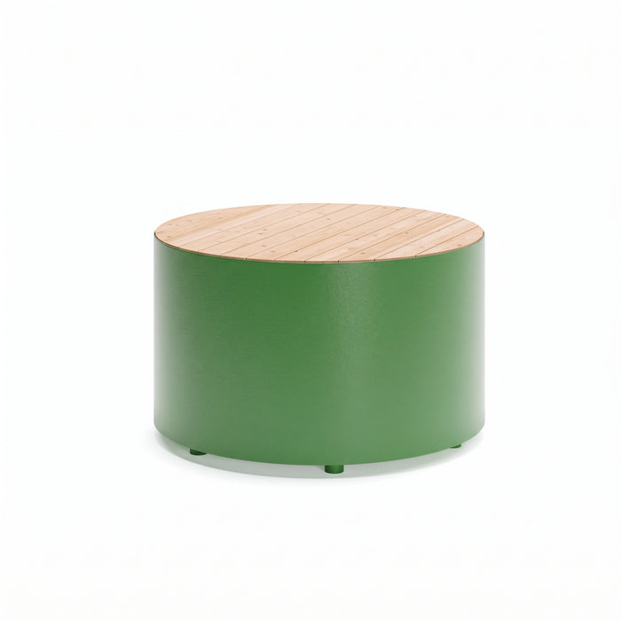 Gewerbefabrik Sitzbank Langeoog Outdoor Bank Parkbank Holz Grün RAL 6018