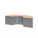 Gewerbefabrik Sitzbank Langerwehe Outdoor Bank Parkbank Holz Grau RAL 7011
