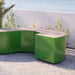 Gewerbefabrik Sitzbank Langerwehe Outdoor Bank Parkbank Holz Grün RAL 6018 Park