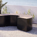 Gewerbefabrik Sitzbank Langerwehe Outdoor Bank Parkbank Holz Schwarz RAL 9017 Park