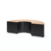 Gewerbefabrik Sitzbank Langerwehe Outdoor Bank Parkbank Holz Schwarz RAL 9017