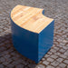 Gewerbefabrik Sitzbank Langquaid Outdoor Bank Parkbank Holz Blau RAL 5005 Park