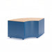 Gewerbefabrik Sitzbank Langquaid Outdoor Bank Parkbank Holz Blau RAL 5005