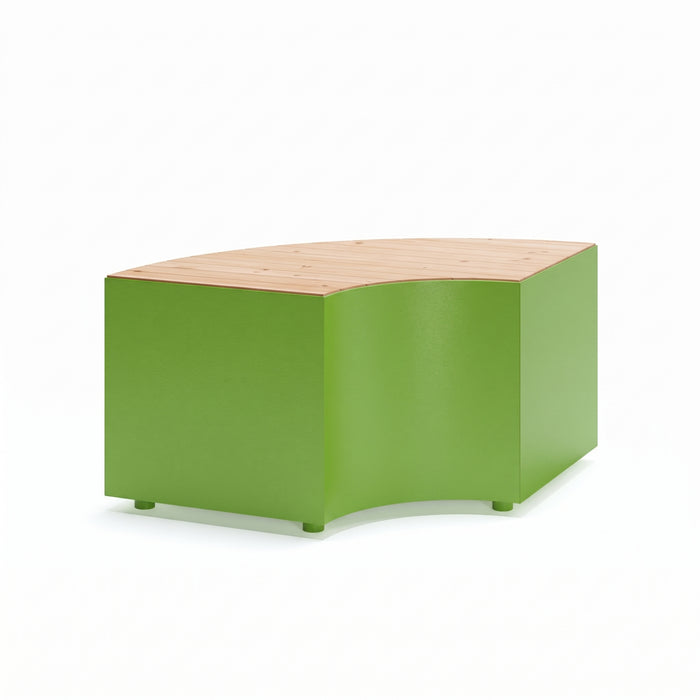 Gewerbefabrik Sitzbank Langquaid Outdoor Bank Parkbank Holz Grün RAL 6018