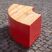 Gewerbefabrik Sitzbank Langquaid Outdoor Bank Parkbank Holz Rot RAL 3001 Park
