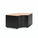 Gewerbefabrik Sitzbank Langquaid Outdoor Bank Parkbank Holz Schwarz RAL 9017