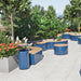 Gewerbefabrik Sitzbank Langsur Outdoor Bank Parkbank Holz Blau RAL 5005 Stadt