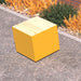 Gewerbefabrik Sitzbank Langsur Outdoor Bank Parkbank Holz Gelb RAL 1028 Park