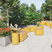 Gewerbefabrik Sitzbank Langsur Outdoor Bank Parkbank Holz Gelb RAL 1028 Stadt
