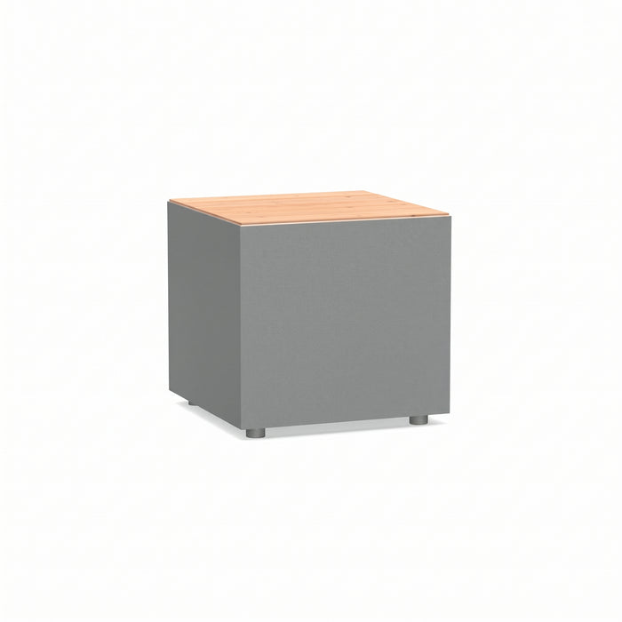 Gewerbefabrik Sitzbank Langsur Outdoor Bank Parkbank Holz Grau RAL 7011