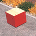 Gewerbefabrik Sitzbank Langsur Outdoor Bank Parkbank Holz Rot RAL 3001 Park