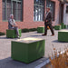 Gewerbefabrik Sitzbank Langweid Outdoor Bank Parkbank Holz Grün RAL 6018 Park
