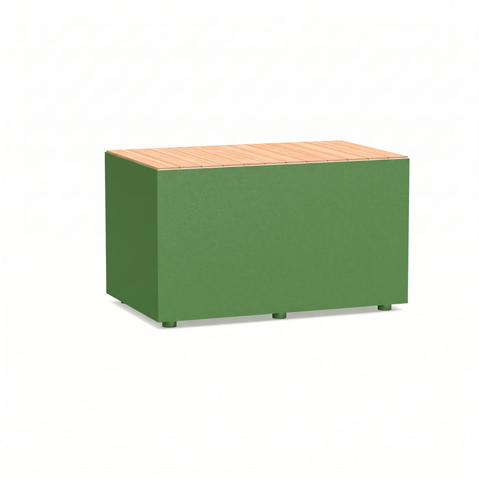 Gewerbefabrik Sitzbank Langweid Outdoor Bank Parkbank Holz Grün RAL 6018
