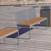 Gewerbefabrik Sitzbank Lengdorf Outdoor Bank Parkbank Holz Grau RAL 7011 Park