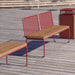 Gewerbefabrik Sitzbank Lengdorf Outdoor Bank Parkbank Holz Rot RAL 3001 Park