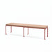 Gewerbefabrik Sitzbank Lengdorf Outdoor Bank Parkbank Holz Rot RAL 3001