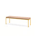 Gewerbefabrik Sitzbank Lengede Outdoor Bank Parkbank Holz Gelb RAL 1028
